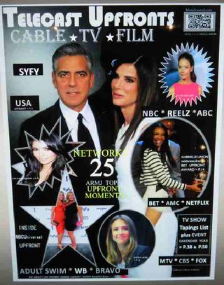 Telecast Upfronts Publication, NBC Universal, George Clooney, Katie Holmes, Warner Brothers red carpet, BET Upfront
